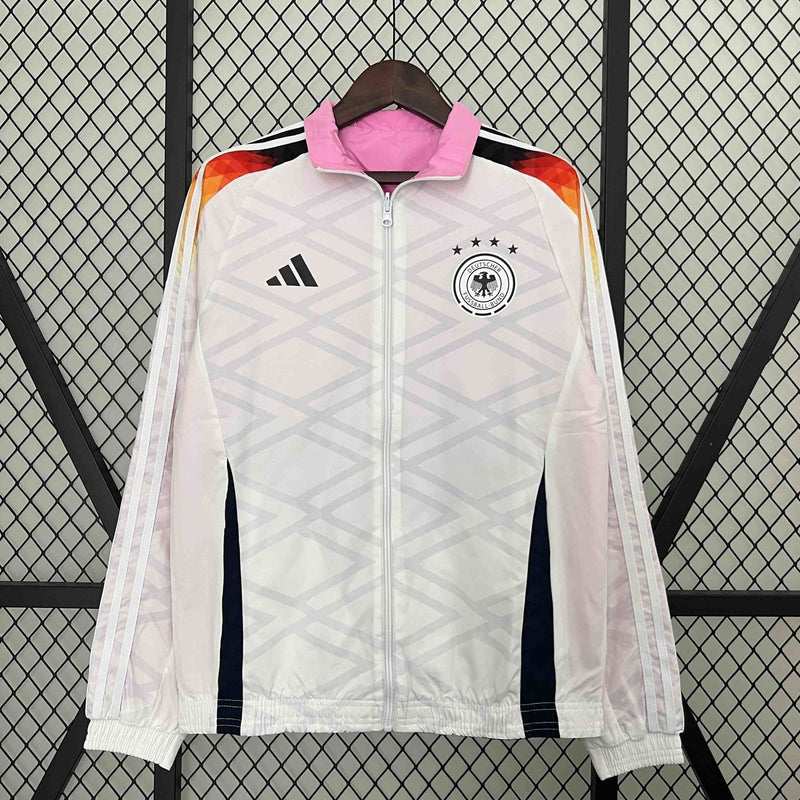 Corta-Vento Alemanha Dupla-Face - Rosa/Branco