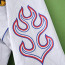 Corta-Vento Retrô Japão 1998 Dupla-Face - Azul/Branco