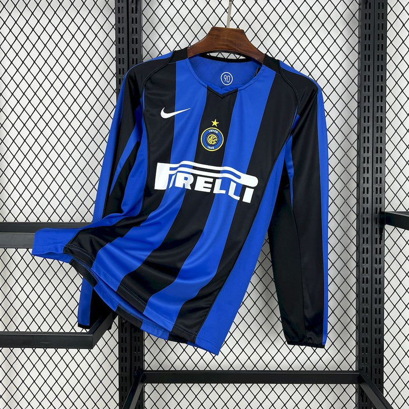 Camisa Retrô Inter de Milão 2004/05 I Home - Manga Longa