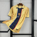 Camisa Retrô Barcelona 2001/2002 II Away - Dourada