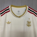 Cropped Flamengo 25/26 III Terceira Camisa - Bege - Feminina