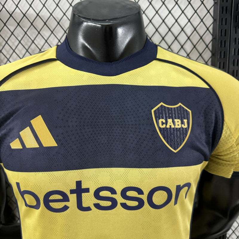Camisa Boca Juniors 2025/26 II Away Home - Jogador - Amarela