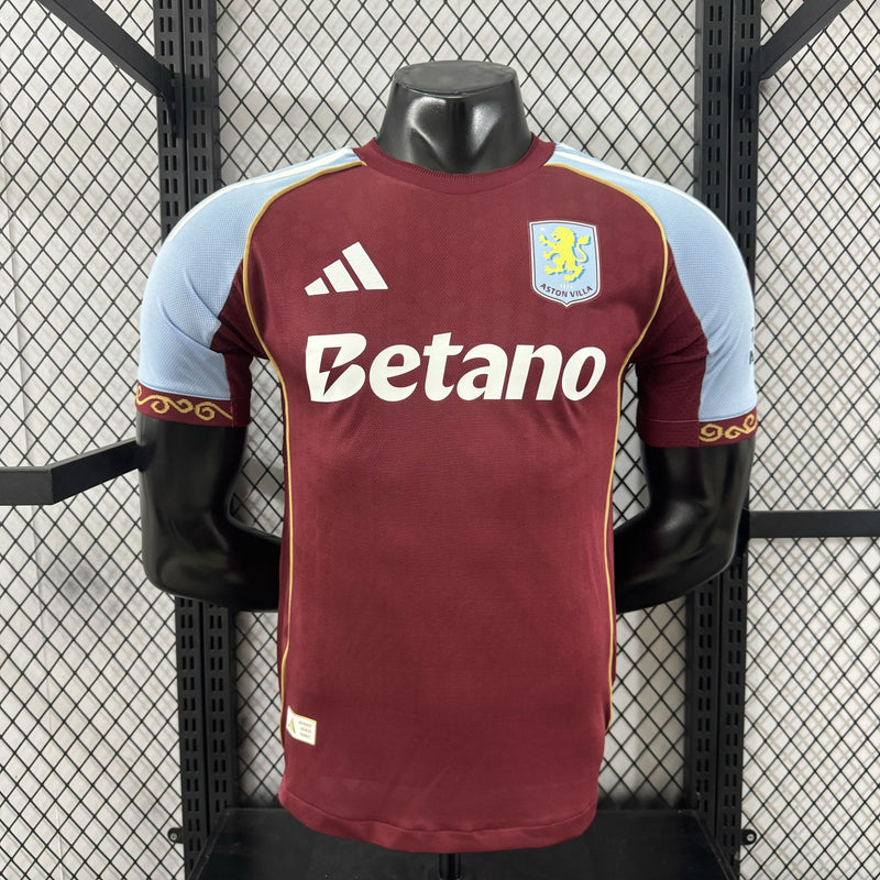 Camisa Aston Villa 2025/26 I Home - Jogador