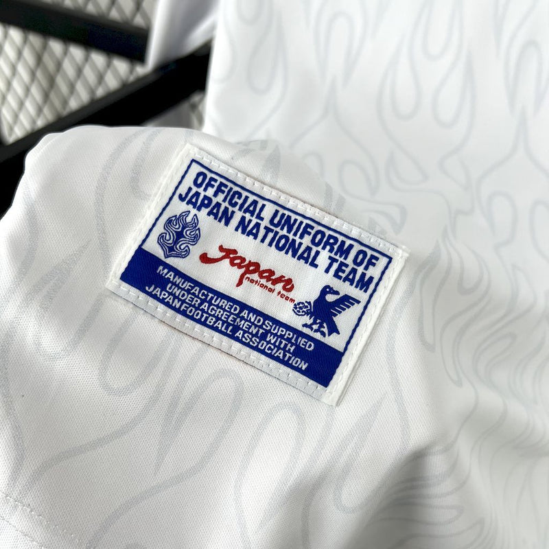 Camisa Retrô Japão 1996 II Away - Manga Longa - Branca