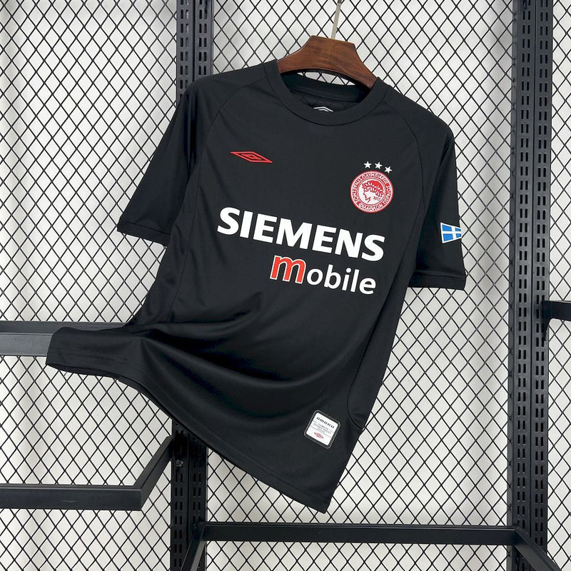 Camisa Retrô Olympiacos 2004/05 II Away - Preta