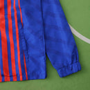 Corta-Vento Barcelona Estilo Retrô - Vermelho e Azul Nike