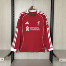Camisa Liverpool 2025/26 I Home - Torcedor Manga Longa