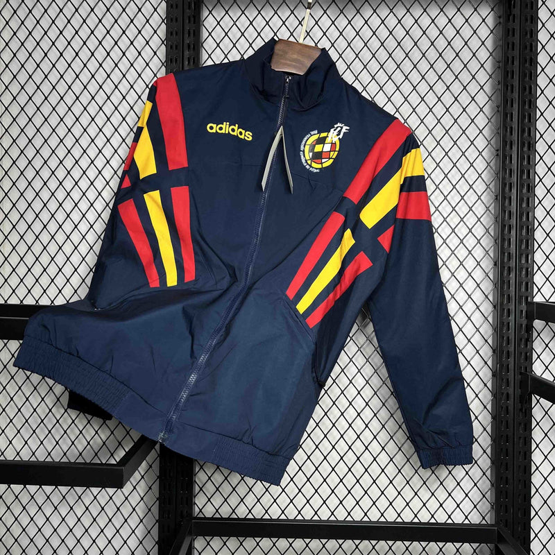Corta-Vento Espanha Retrô 1996 - Adidas - Azul Escuro