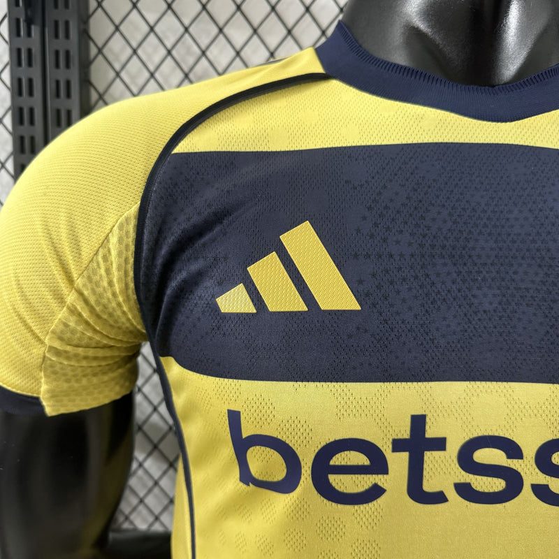 Camisa Boca Juniors 2025/26 II Away Home - Jogador - Amarela