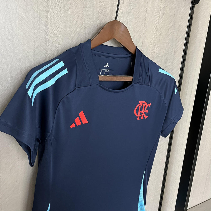 Camisa Flamengo 2025/26 Treino Azul Escuro - Feminina