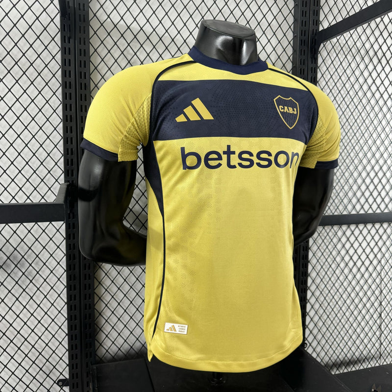 Camisa Boca Juniors 2025/26 II Away Home - Jogador - Amarela