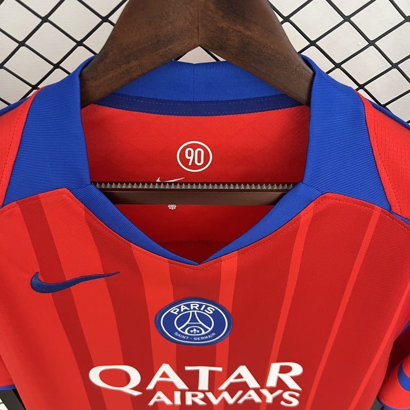 Camisa PSG 25/26 III Third - Torcedor - Vermelha