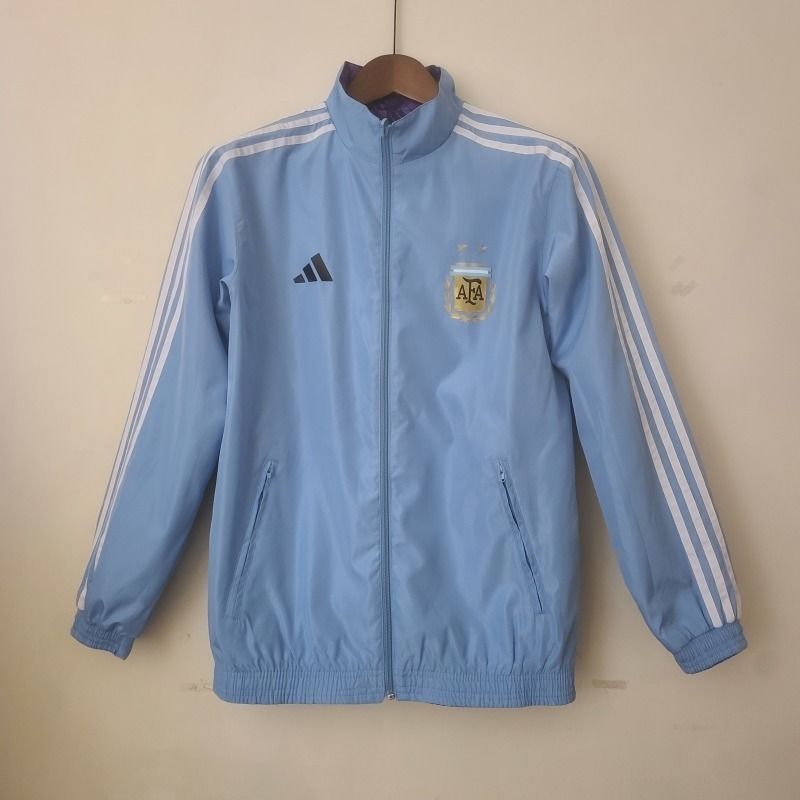Corta-Vento Argentina Dupla-Face 2022 - Azul/Roxo
