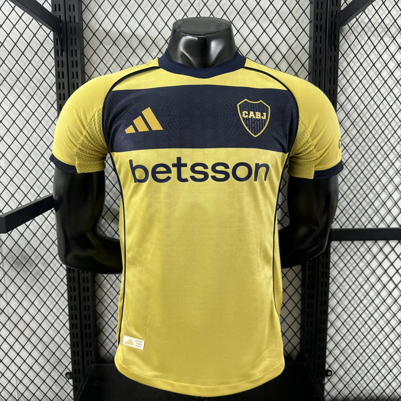 Camisa Boca Juniors 2025/26 II Away Home - Jogador - Amarela