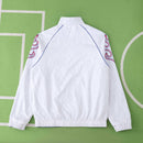 Corta-Vento Retrô Japão 1998 Dupla-Face - Azul/Branco