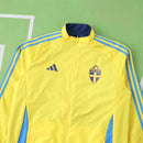 Corta-Vento Suécia 2024 Dupla-Face Amarelo/Azul Adidas