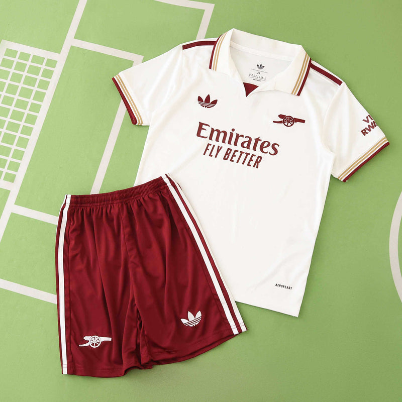Conjunto Infantil - Arsenal 25/26 III Third - Branco