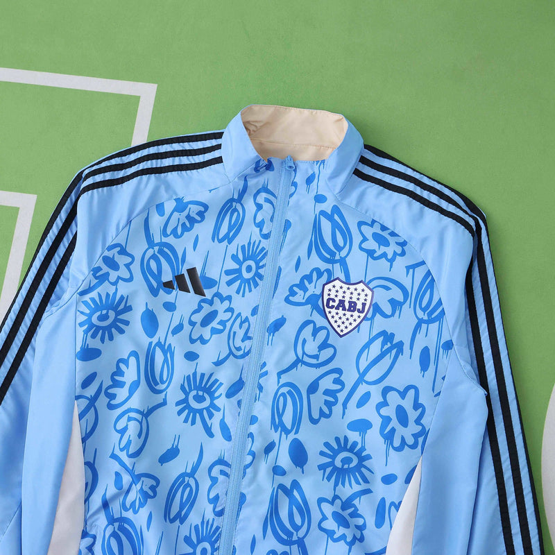 Corta-Vento Boca Juniors 24/25 Dupla-Face - Azul/Bege