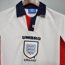Camisa Retrô Inglaterra 1998 I Home - Manga Longa Umbro