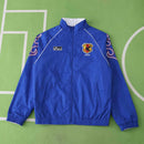 Corta-Vento Retrô Japão 1998 Dupla-Face - Azul/Branco