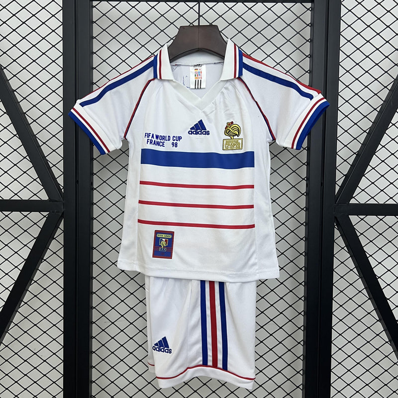 Conjunto Infantil Retrô - França 1998 Away II