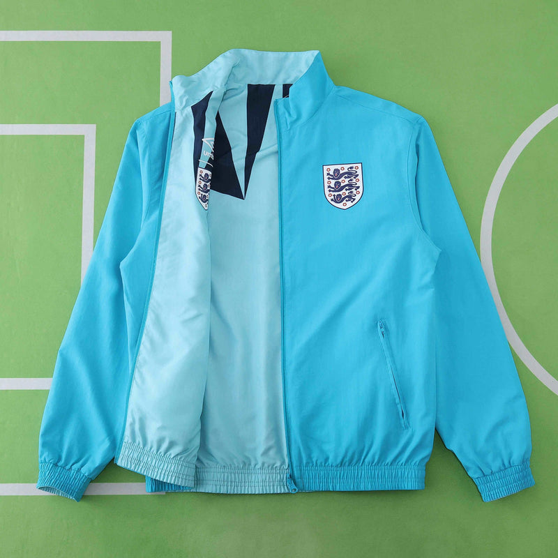 Corta-Vento Inglaterra 1992 - Dupla-Face - Azul