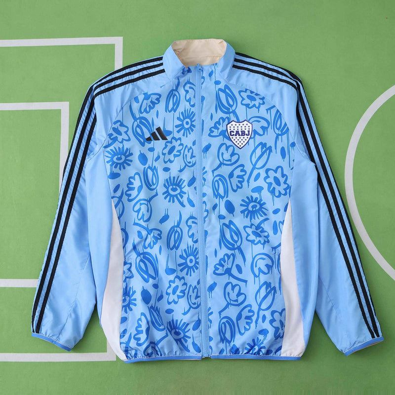 Corta-Vento Boca Juniors 24/25 Dupla-Face - Azul/Bege