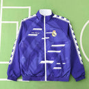 Corta-Vento Real Madrid Retrô Dupla-Face Kelme Branco/Roxo