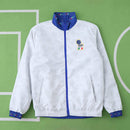 Corta-Vento Retrô Itália 1994 Dupla-Face - Azul/Branco