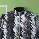 Corta-Vento Juventus 24/25 Dupla-Face - Preto/Cinza Rosa