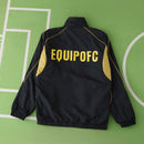 Corta-Vento Equipo FC 25/26 Dupla-Face Preto/Dourado