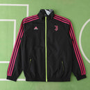 Corta-Vento Juventus 24/25 Dupla-Face - Preto/Cinza Rosa