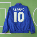 Corta-Vento Retrô Itália 1994 Dupla-Face - Azul/Branco