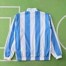 Corta-Vento Retrô Argentina 1986 Dupla-Face - Azul/Celeste