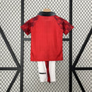 Conjunto Infantil Retrô - Manchester United 1996/97 I Home