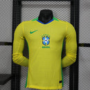 Camisa Brasil 2025 - Jogador - Manga Longa
