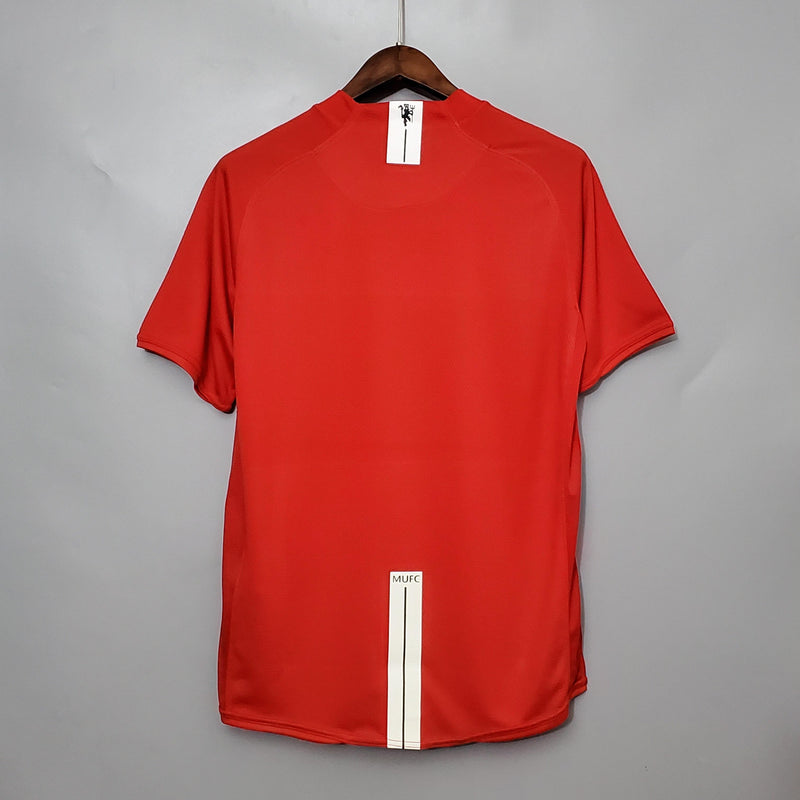 Camisa Retrô Final Champions Manchester United 2007/2008 I Home Nike