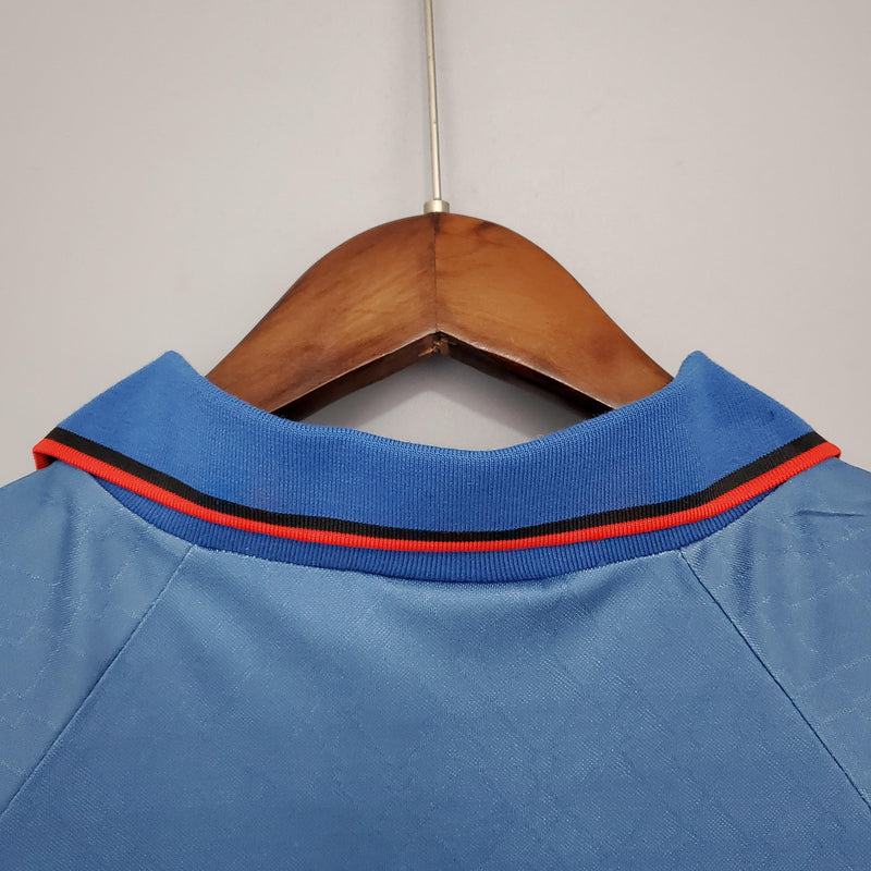 Camisa Retrô Milan 1995/1996 III Third - Azul - Lotto