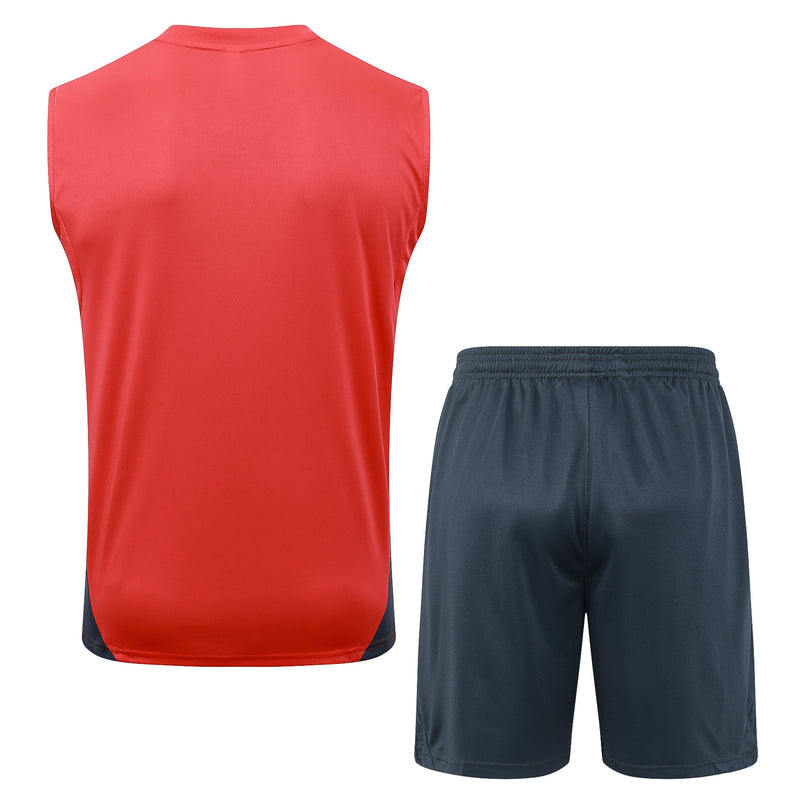 25/26 Conjunto Treino Bayern de Munique Regata - Vermelho Claro