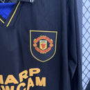 Camisa Retrô Manchester United 1993/1995 Away Preta - Manga Longa