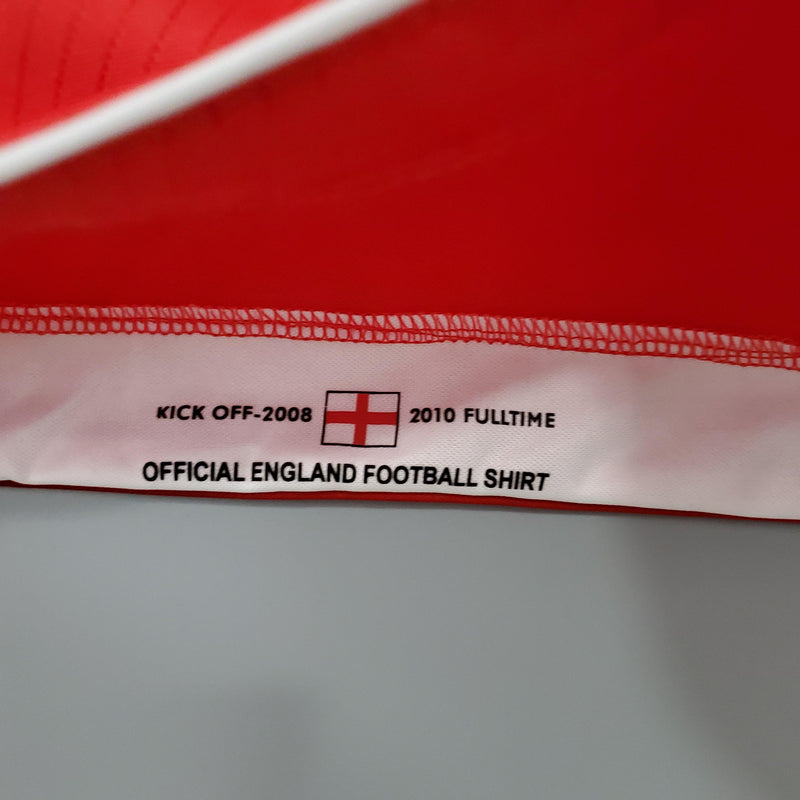 Camisa Retrô Inglaterra 2008/2010 II Away - Vermelha