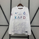 Camisa Al-Nassr 2023/24 III Third - Manga Longa Torcedor - Branca