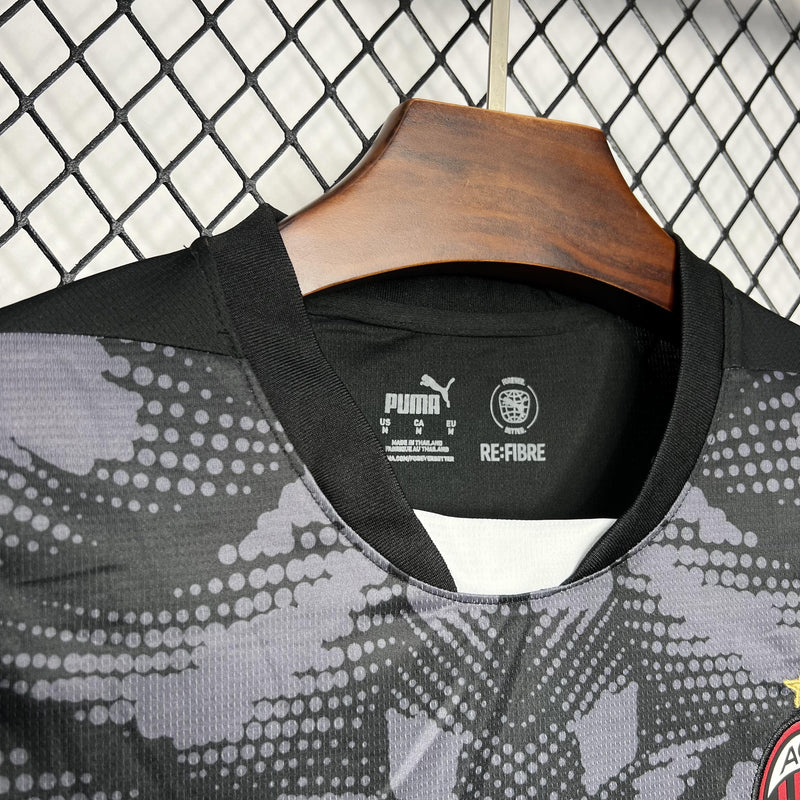 Camisa Milan 2024/25 Goleiro - Torcedor - Cinza