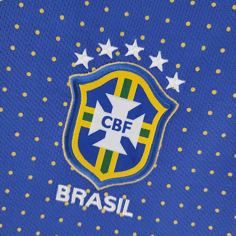 Camisa Retrô Brasil 2010 II Away - Azul - Nike