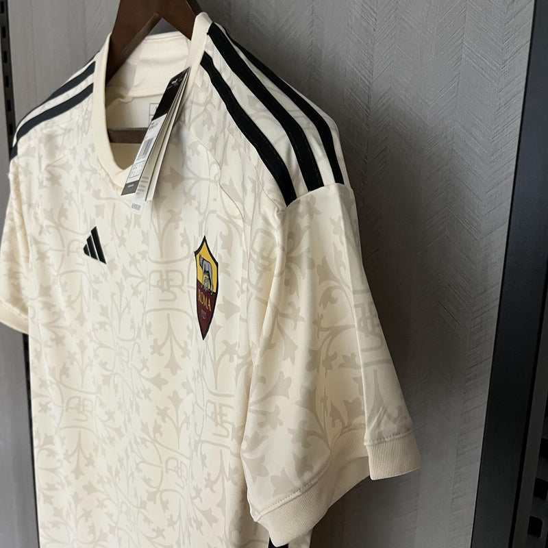 Camisa Roma 2023/24 II Away - Torcedor - Bege