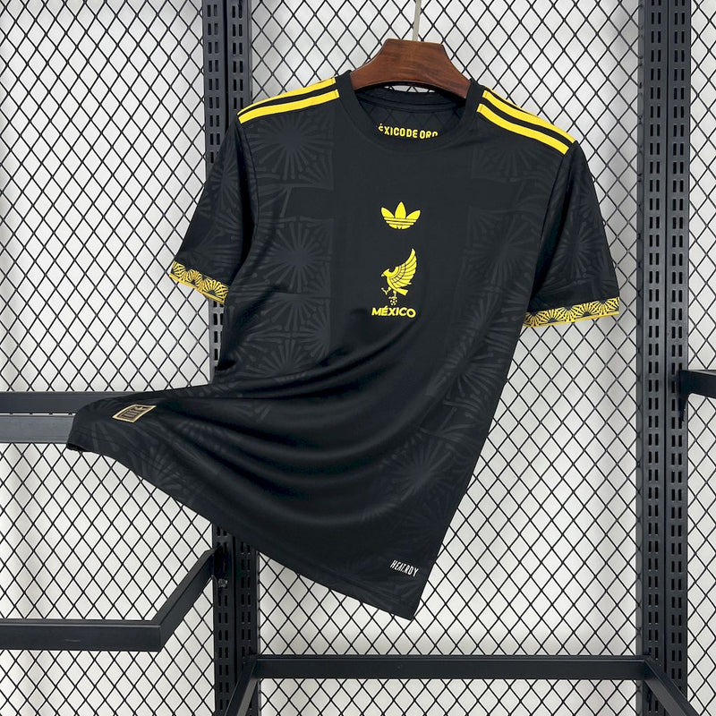 Camisa México De Ouro Preta 25/26 - Torcedor