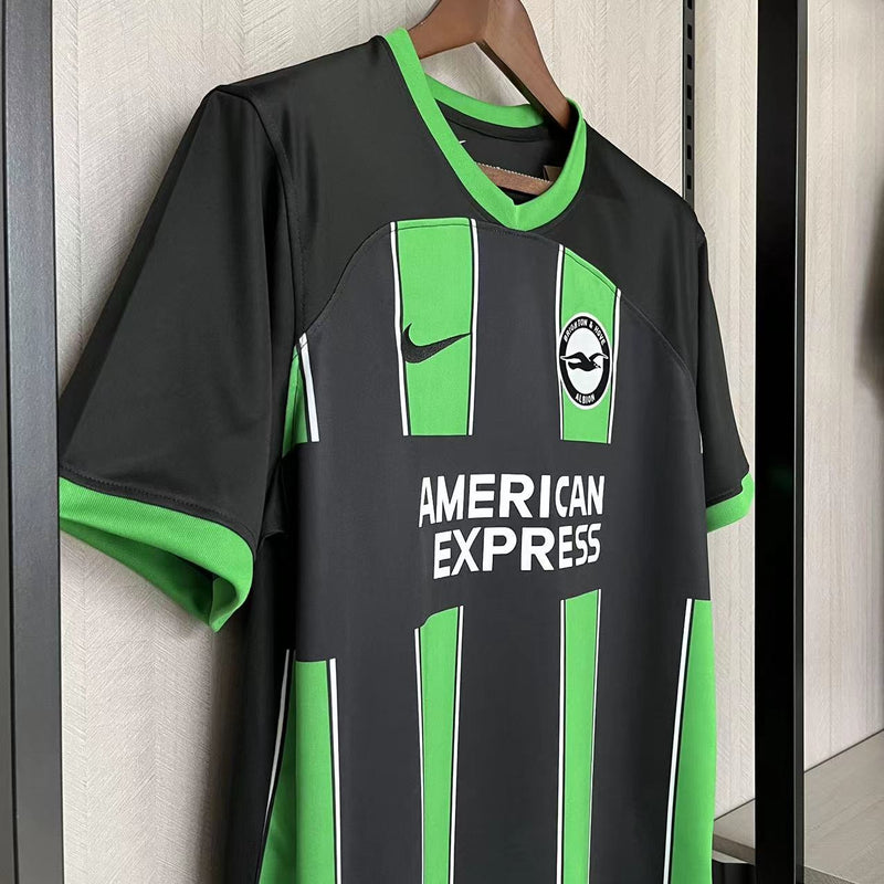 Camisa Brighton 2023/24 II Away - Torcedor - Preta e Verde