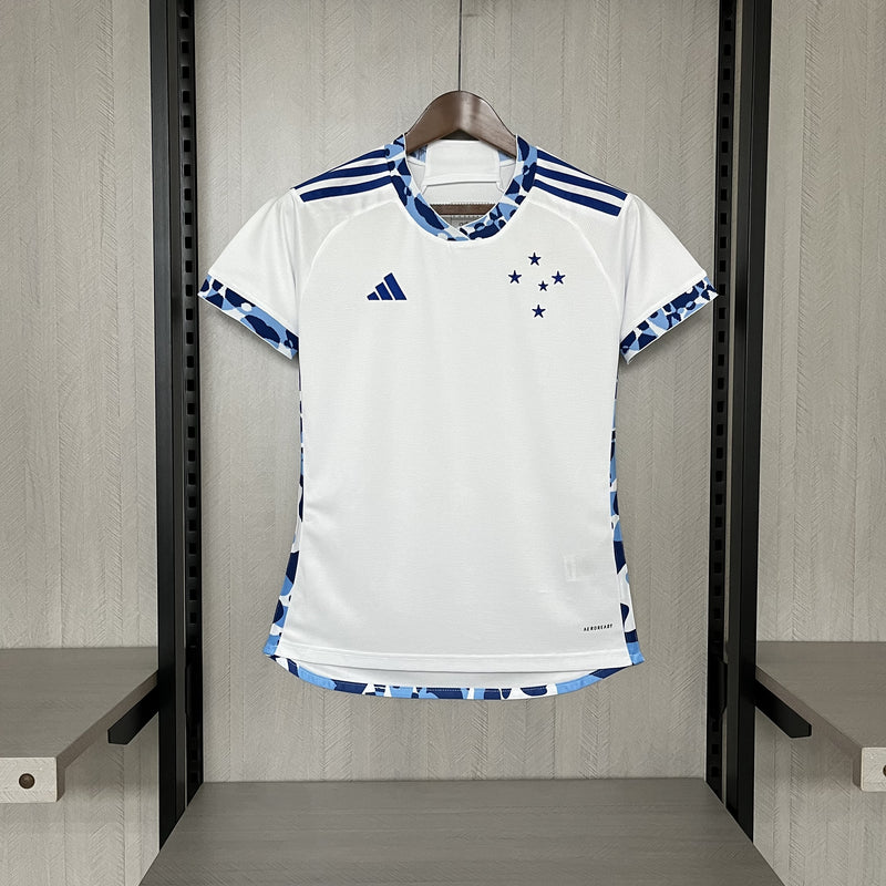 Camisa Cruzeiro 2024/25 II Away - Feminina - Branca