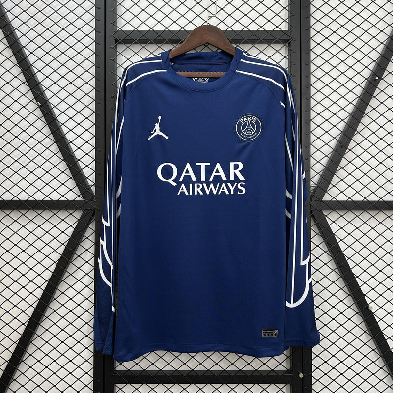Camisa PSG 2024/25 IV Fourth - Torcedor Manga Longa - Azul Jordan