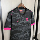 Camisa Chelsea 2024/25 III Third - Torcedor - Preta e Rosa